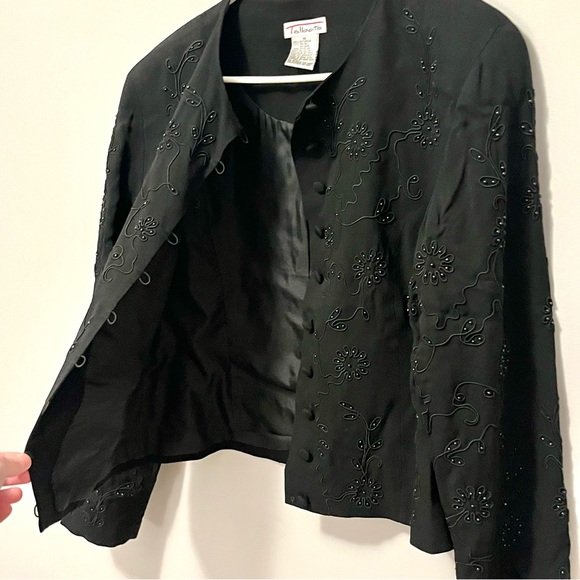 vintage Talbots button-up jacket blazer with beautiful intricate beaded details - Picture 16 of 16